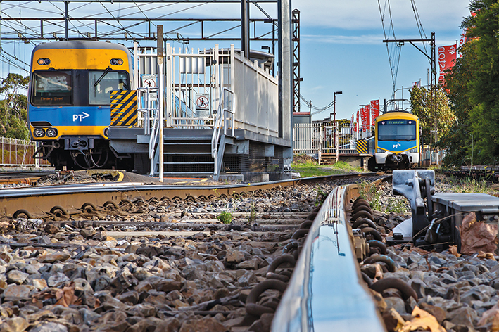 Line out: Frankston Council is asking the state government to chip in money to electrify the railway line to Hastings between Frankston and Baxter. Picture: Gary Sissons