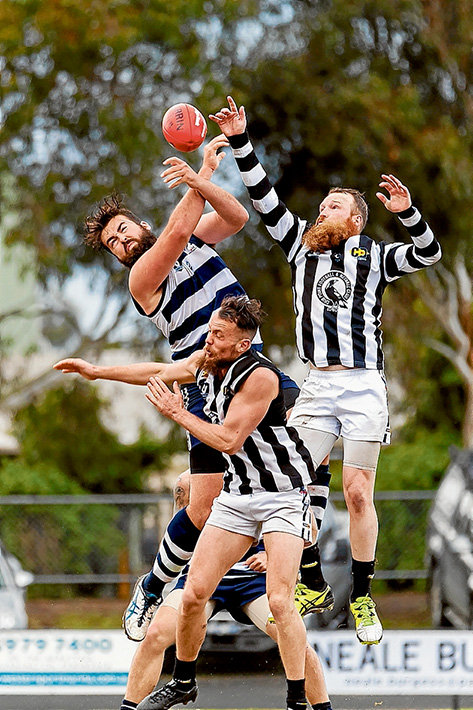 Wings clipped: Pearcedale came from behind to get a win over Crib Point. Picture: Andrew Hurst