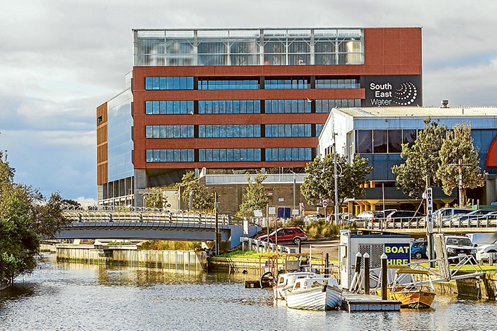 On the waterfront: South East Water’s new head office will officially open for business this week four years after the water authority decided to move its main operations to Frankston. Picture: Gary Sissons