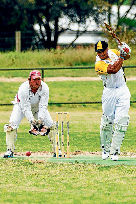 Cricket’s back: Skye take on Frankston YCW in a Sub-District match at the weekend. Picture: Andrew Hurst