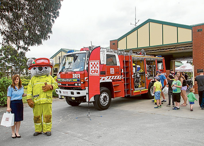 Open day: Langwarrin fire crews opened their doors to the public last week.