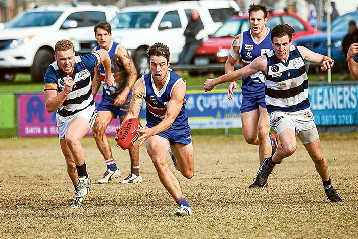 Hard at it: Mornington thrashed Chelsea at the weekend. Pictures: Andrew Hurst