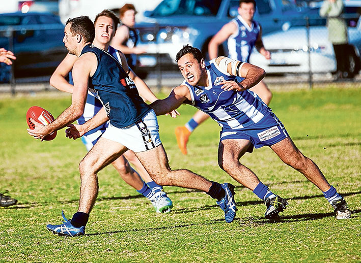 Eagles soar: Edithvale-Aspendale handed out a 52 point defeat to Langwarrin. Picture: Andrew Hurst