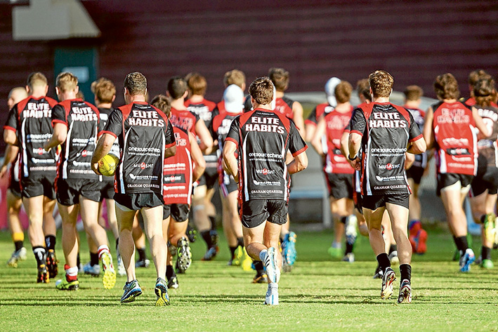 In limbo: Frankston Dolphins players await the outcome of the club’s administration.