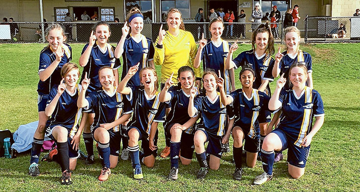 Girl power: The team at Peninsula Strikers is giving the competition a run for their money.