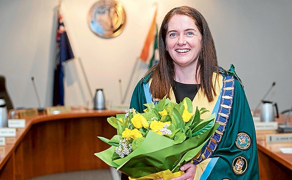 New mayor in town: Cr Tamsin Bearsley was elected Kingston mayor last Wednesday after a five-three split vote by councillors.