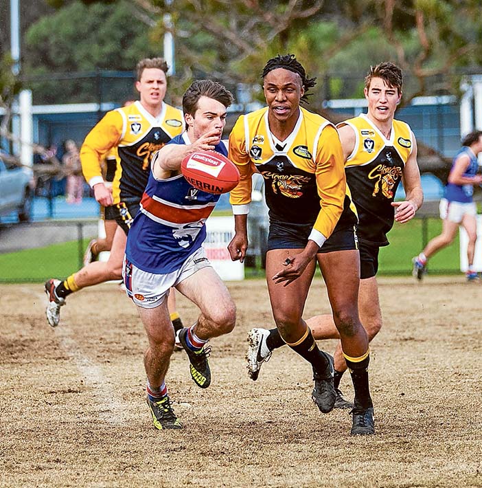 Pipped at the post: Mornington led for most of the day before Frankston YCW got their noses in front for a win. Picture: Andrew Hurst