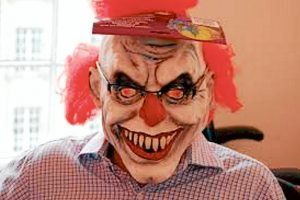 Scary face: Clown craze has frightening overtones.