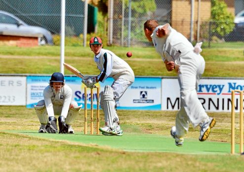 The great escape: Pines held off defeat and were 6/63 at stumps. Picture: Rab Siddhi