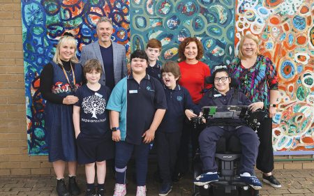 DUNKLEY MP Jodie Belyea at Nepean Special School last week. Picture: Supplied