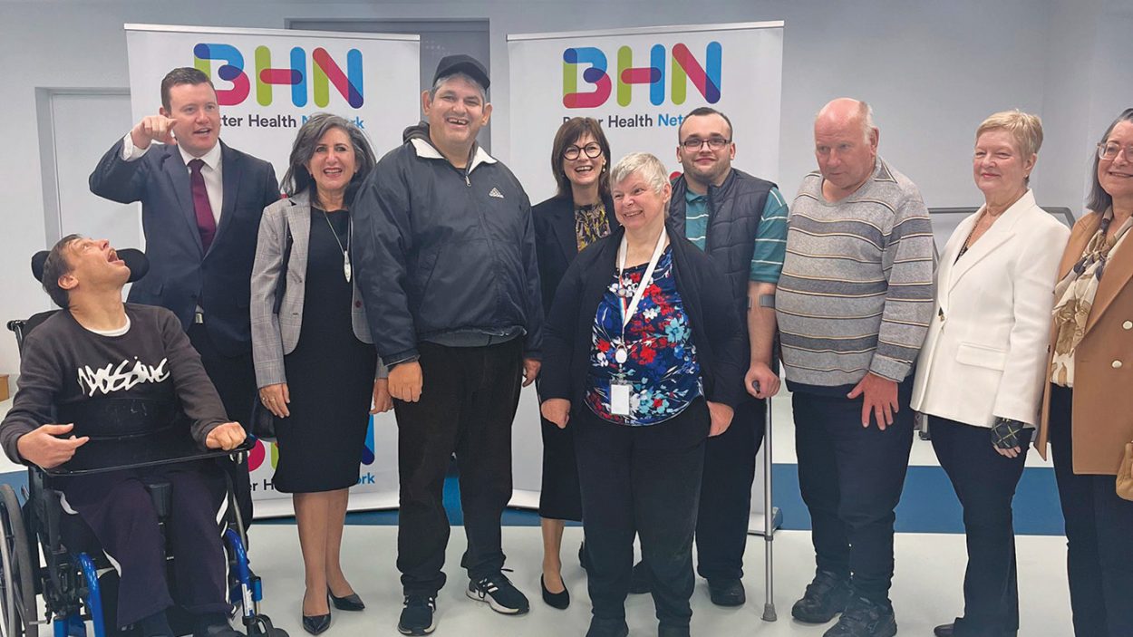 MORDIALLOC MP Tim Richardson and health infrastructure minister Mary-Anne Thomas at Better Health Network in Parkdale. Picture: Supplied