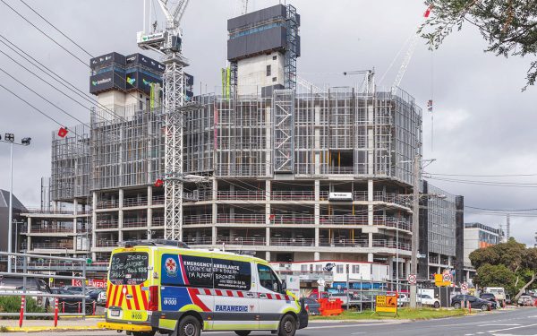 THE Frankston Hospital redevelopment in the works. Picture: Gary Sissons