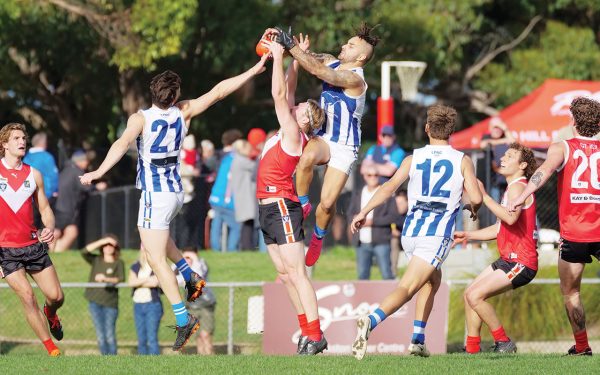 Climb time: Langwarrin headed up to Red Hill, but went down by 49 points after a blistering second half by Red Hill. Picture: Paul Churcher