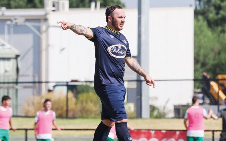 Midfield masterclass: Jaiden Madafferi gave a commanding performance for Peninsula Strikers against Skye United on Saturday. Picture: Paul Seeley, The Man in The Stands