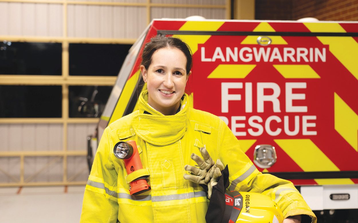 NEWLY appointed Langwarrin Fire Brigade lieutenant Allie Guegan. Picture: Supplied