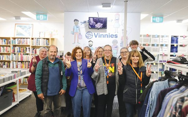 DUNKLEY MP Jodie Belyea at Vinnies Frankston. Picture: Supplied