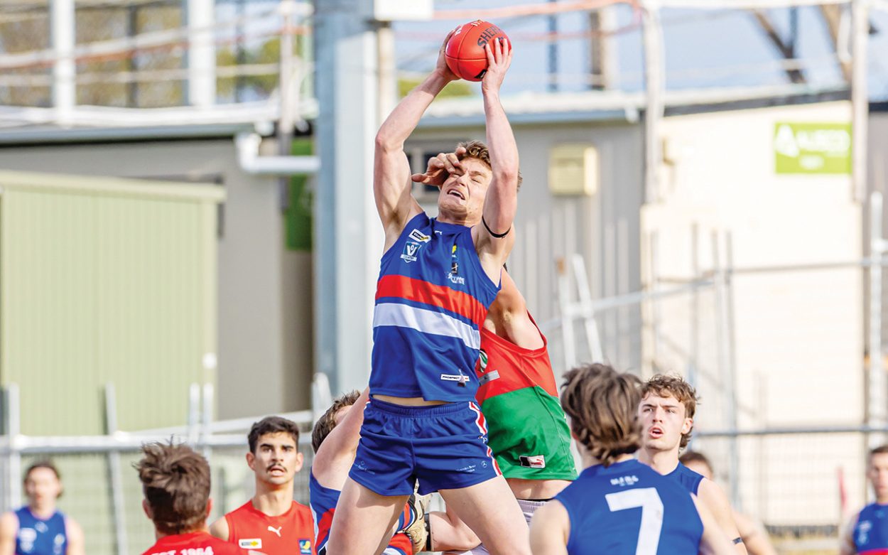 Flying high: Mornington grabbed a much-needed win over Pines. Picture: Alan Dillon