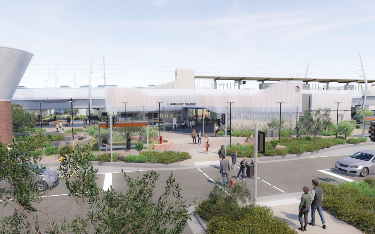 The redesigned Mordialloc Station features improved accessibility, lighting, and landscaping. Picture: Supplied