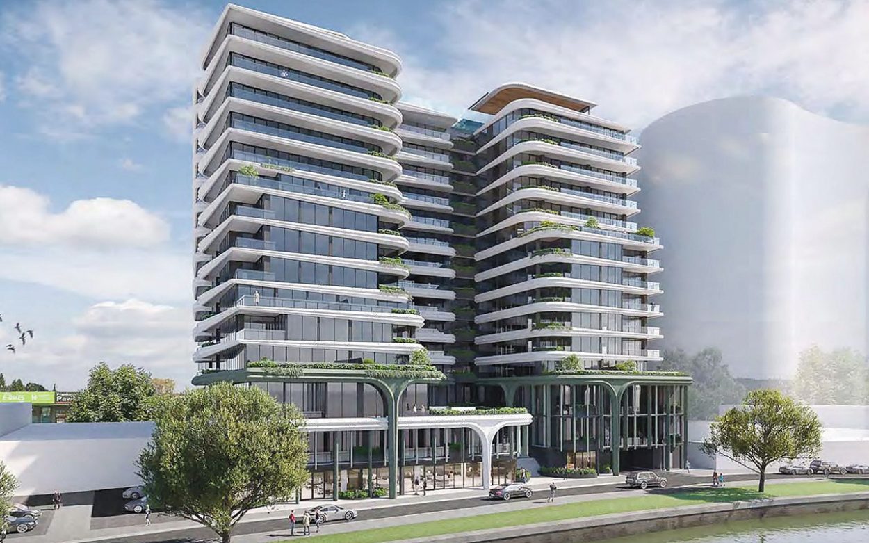 EARLY plans for a rejected development at 438-444 Nepean Highway in Frankston. Picture: Supplied