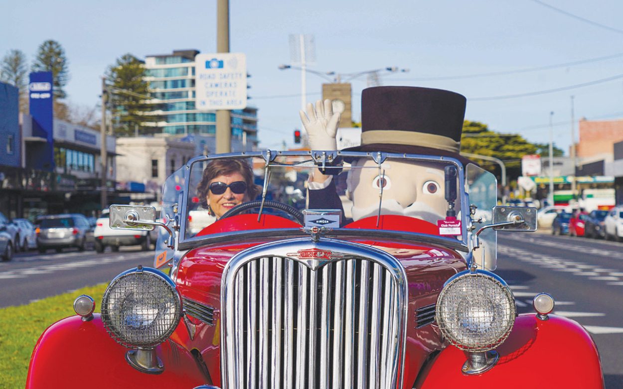 MR Monopoly drives through Frankston last week. Picture: Supplied