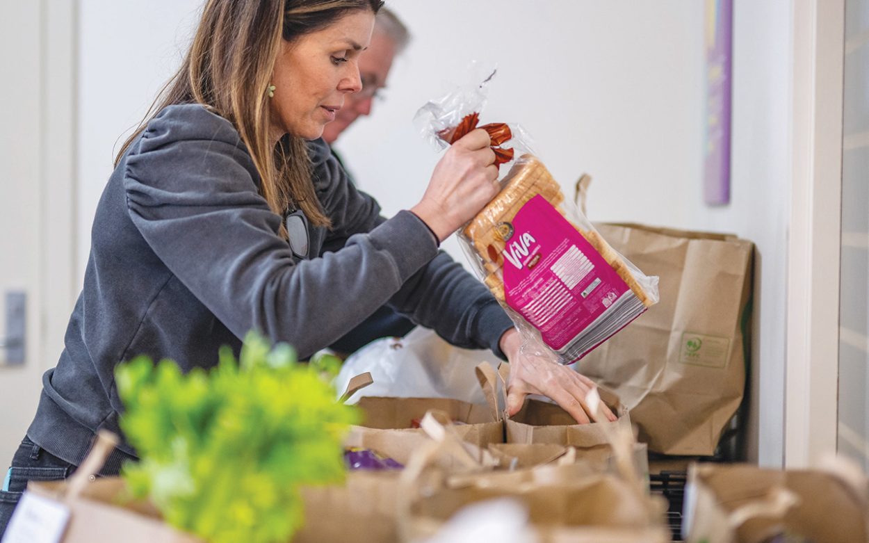 COMMUNITY Support Frankston has been helping feed thousands of residents. Picture: Supplied