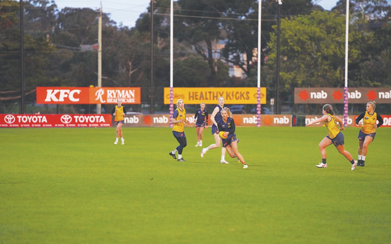 HAWTHORN’S AFLW team training at Frankston. Picture: Supplied