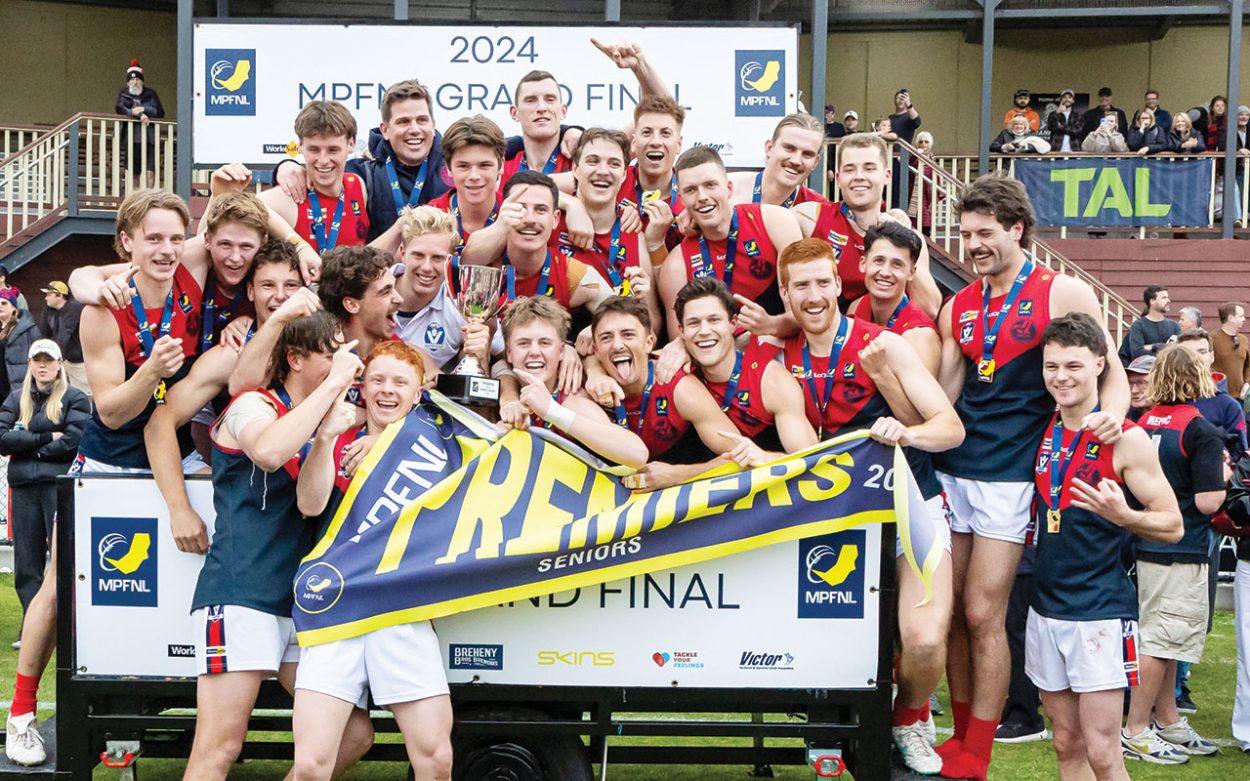 MPFNL 2024 Division One premiers: Mt Eliza secured a 23-point win over Dromana. Picture: Alan Dillon