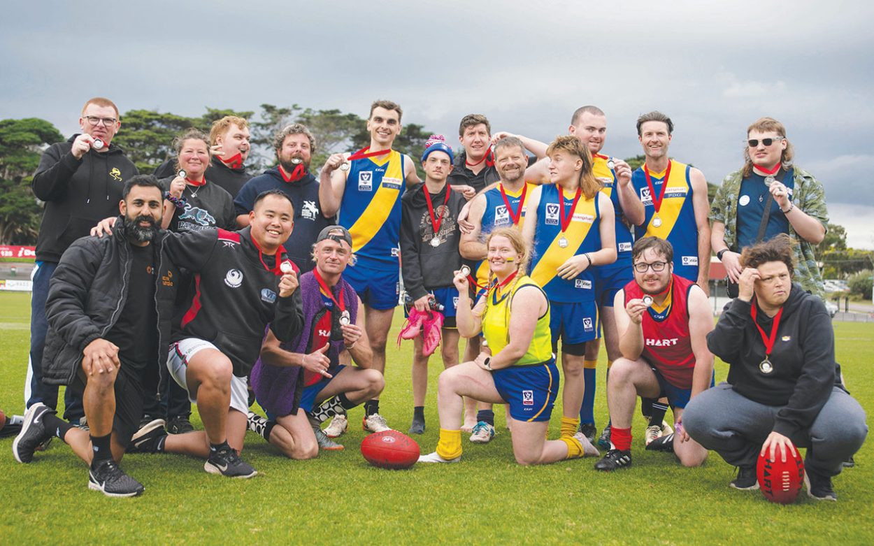 THE Recklink Footy Grand Final was held in Frankston for the first time last week. The day brought together athletes of all abilities to play football and have a good time. See sports page 14. Pictures: Supplied