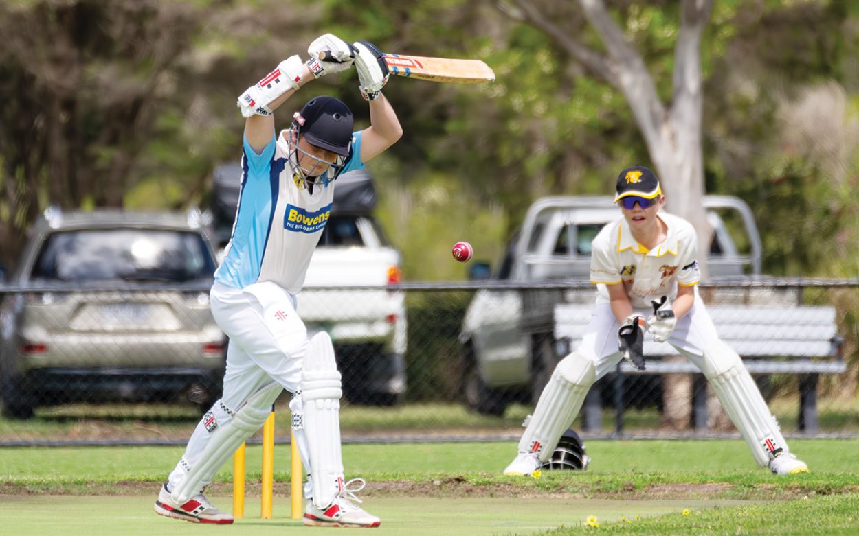 Going through to the keeper: Baxter met Frankston YCW in day one of their 3rd XI Sub-District match. Baxter finished the day at 7/276, with opener Andrew Matheson outstanding with the bat scoring an unbeaten 136. Picture: Craig Barrett