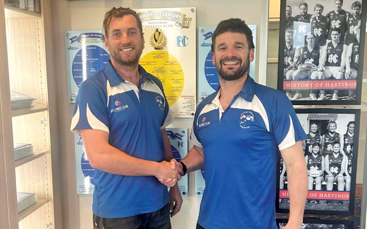 Last week, Hastings FNC announced it had appointed Kevin Lylak (pictured right) as its new senior coach. Picture: Supplied.