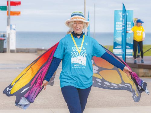 SEAFORD resident Fiona Goodwin took part in the Frank to Schanck walk last weekend.