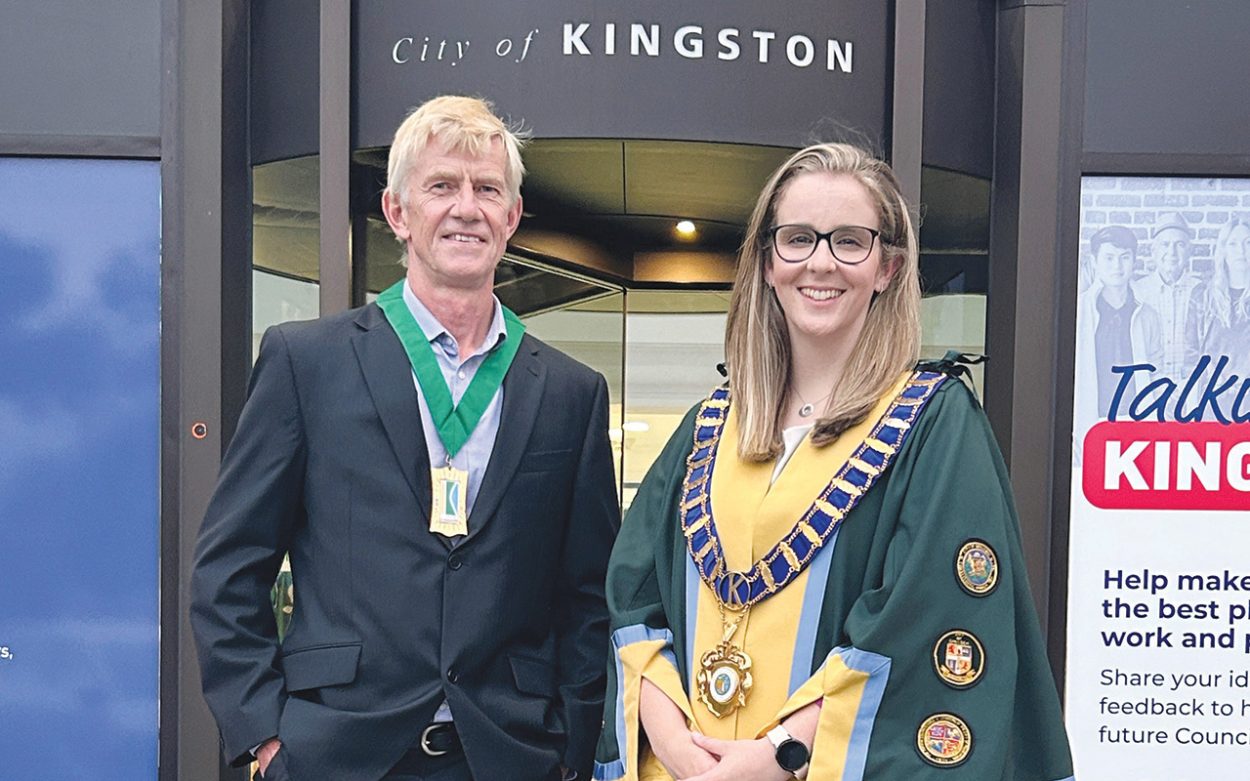 Mayoral team Georgina Oxley has been elected the mayor of Kingston Council. Chris Howe will serve as her deputy for the next year. Picture: Supplied