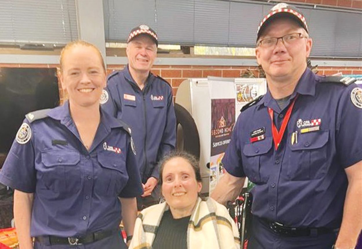 LANGWARRIN CFA members at the Langwarrin Disability Expo. Picture: Supplied