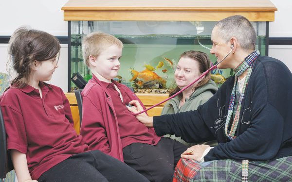 DR Vanessa Gabriel looking after Jackson and Lilly (pictured with mother Kerrie). Picture: Yanni