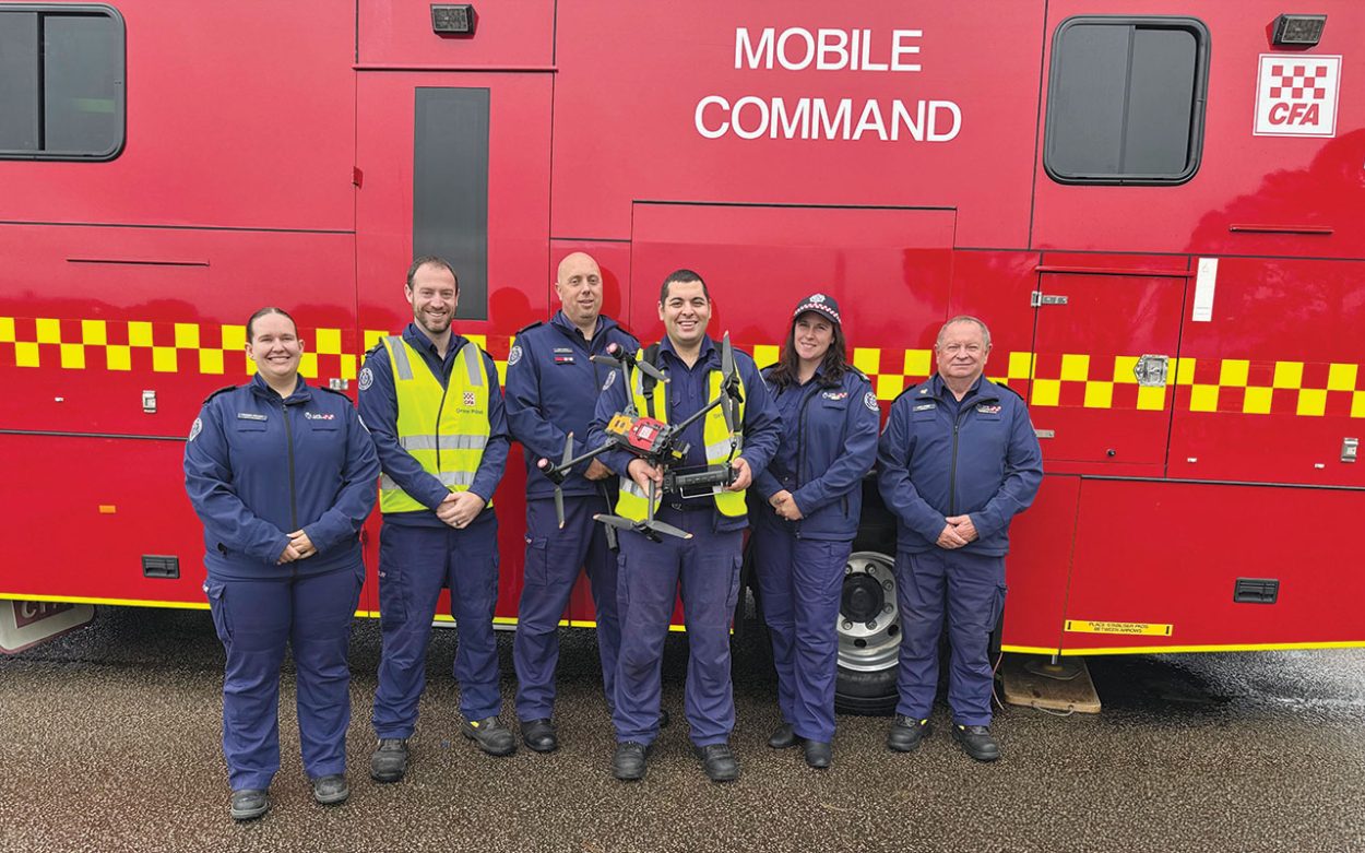 Drone trial helps fight fires